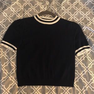 Forever 21 Navy Cropped Top